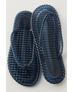 Brizza Arezzo Rope Walk Jelly Flip Flops By - Blue