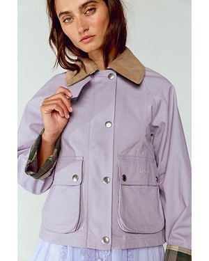 Barbour Cropped Beadnell Casual Jacket - Purple