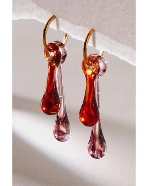 Suplais Fp X Drop Earrings - Red