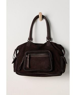 Free People Maya Suede Tote - Black