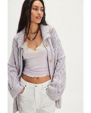 Free People Heart You Cardigan - Gray