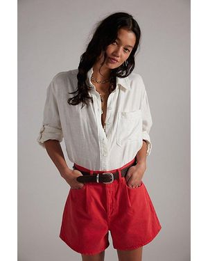 Agolde Rhoda Shorts - Red