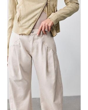 Free People Golden Hour Trouser Jeans - Natural