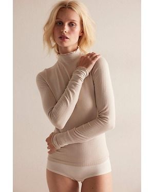 Intimately By Free People So Soft Seamless Modal Mock Neck By - Natural