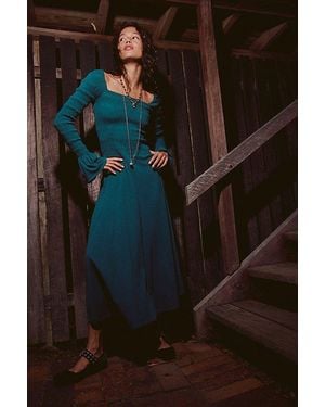 Free People Kiera Midi Dress - Blue