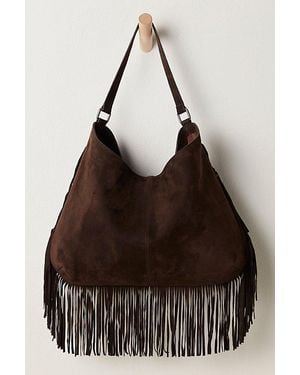 Free People Finn Fringe Shoulder Bag - Black