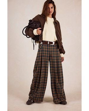 Free People About It Baggy Wide-Leg Trousers - Multicolour