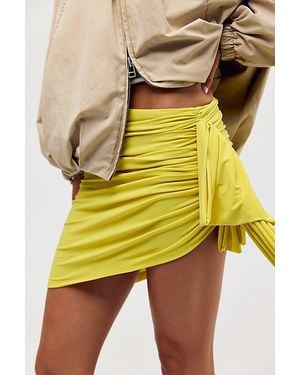 Norma Kamali Diana Pickleball Skirt - Yellow