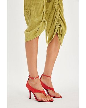 Jeffrey Campbell Opal Thong Heels - Yellow