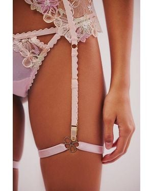 NETTE ROSE Daisy Dainty Garters - Brown