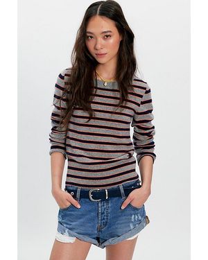 One Teaspoon Bandits Low-Waist Denim Shorts - Multicolour