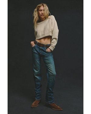 Free People We The Free Edie High-Rise Tapered Jeans - Gray