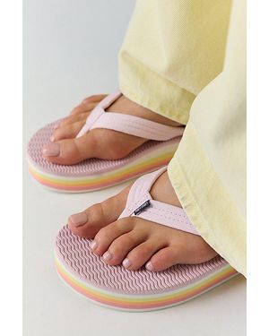 Hari Mari Dunes Sunset Platform Flip-Flops By - Pink