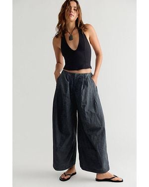 Free People Concrete Solid Trousers - Blue