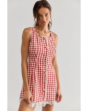 For Love & Lemons Venus Mini Dress - Red