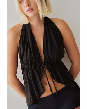 Intimately By Free People Missed Call Halter Top By - Black