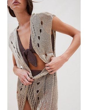Muche Et Muchette Vita Cover Up Duster Top By - Metallic