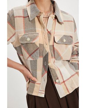 Free People Winnie Plaid Shirt - Natural
