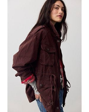 Free People Marlo Surplus Jacket - Red