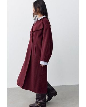 Free People Eve Coat Jacket - Red