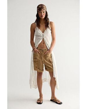 Free People Frankie Washed Shorts - Brown