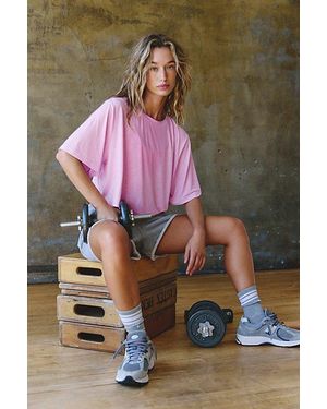 Fp Movement Tempo Cropped Boyfriend Tee - Pink