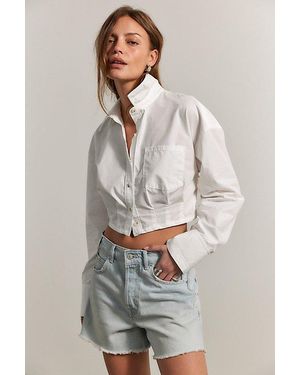 Free People Remi Reworked Button Down Top - White