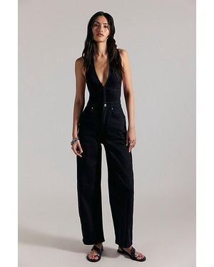 Free People Lark Denim Jumpsuit - Blue