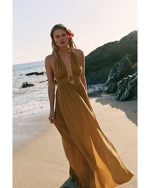 Free People Look Into The Sun Maxi Dress - Black