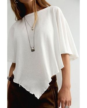 Free People Rosalie Solid Tee - White