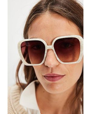 Lele Sadoughi Athens Oversized Sunglasses - Brown