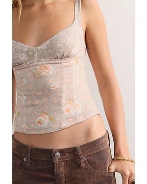 Intimately By Free People Date Night Corset Cami By - Natural