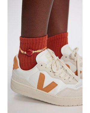 American Trench Solid Shortie Crew Socks - Red