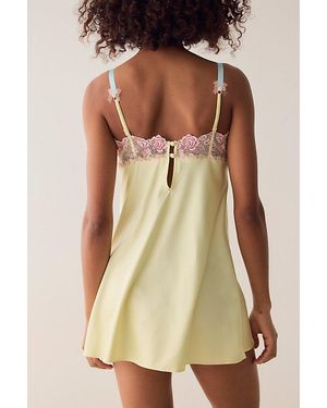 For Love & Lemons Blissful Blooms Slip Dress in White | Lyst