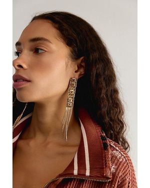 Free People Nikkie Dangle Earrings - Brown