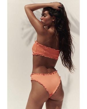 Stone Fox Quinn High-Waisted Bikini Bottoms - Brown