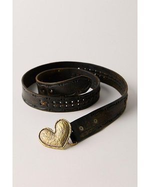 Alkemie Heart Buckle Belt - Black