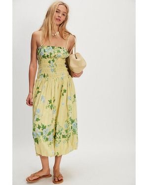 Free People Annalise Midi Dress - Yellow