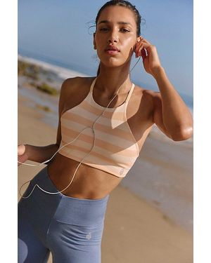 Fp Movement Tighten Up High Neck Reversible Bra - Blue