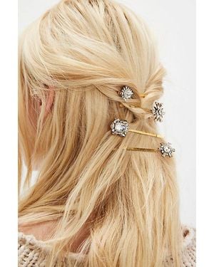 Free People Small Talk Barrette Set - Natural