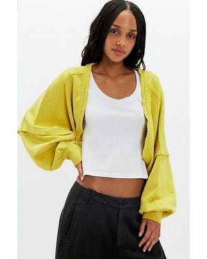 Free People Shrug It Off Sweatshirt - Yellow