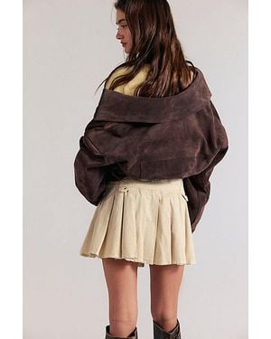 Free People Coco Pleated Mini Skirt - Multicolour