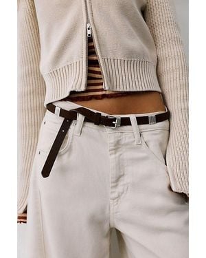 Free People Millie Microslim Belt - Natural