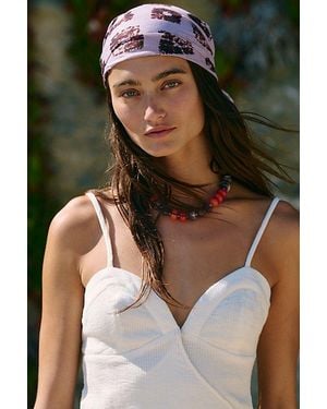 Free People Beach Daze Cotton Bandana - Pink
