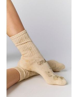 American Trench Natural Floral Dyed Socks By