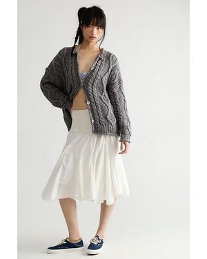 Free People Opal Knit Cardi - Grey