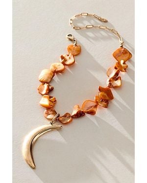 Free People Leila Pendant Necklace - Grey