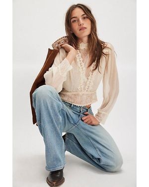 Nigel Preston Farmers Wife Blouse - Blue