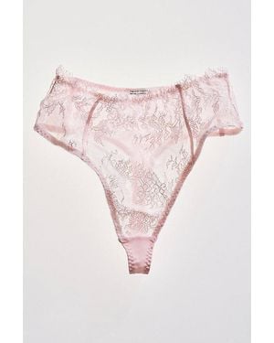 Intimately By Free People Lacebound High-Rise Thong By - Brown