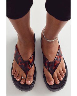 Melissa Jelly Platform Thong Sandals - Black